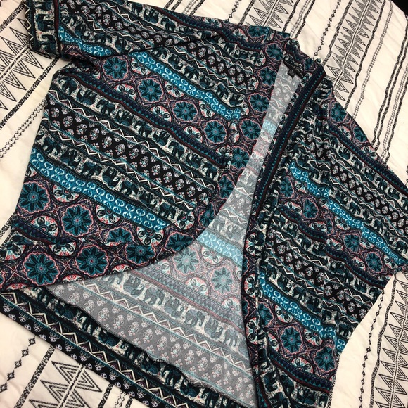 French Laundry Sweaters - Elephant patterned, cardigan